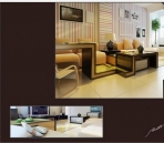 Warm small apartment home decoration design
