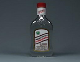 Transparent plastic bottles
