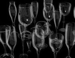 Transparent glass Goblet