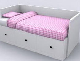 Bed frame with storage