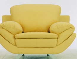 Yellow living room sofa