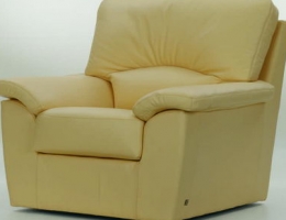 Milky white back cushion love seat