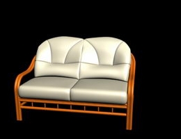 Conciseness White Love seat