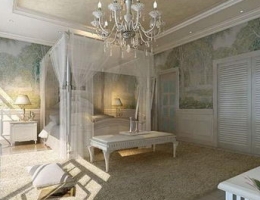 Pure White European style bedroom