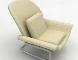 White soft armchair