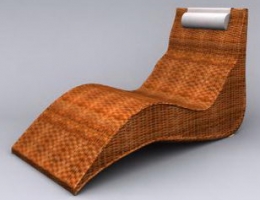 Cane-Made Leisure Chair Model