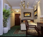 Rich and elegant bedroom model