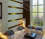Simple and stylish living room model
