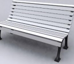Grey leisure chair model