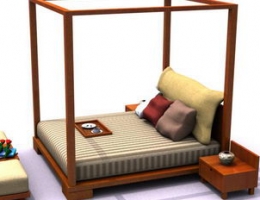 Bed with Valance