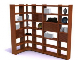 Solid wood bookshelf