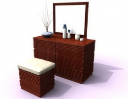Solid wood toilet table