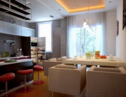 Warm Open kitchen