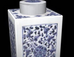 Ceramics tea caddy