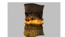 Industry Oil Drum RED BLUE YELLOW BURNED
