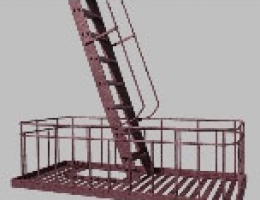 Fire Escape Stairs Scaling Ladder
