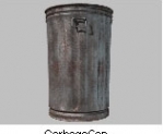 Garbage Can With Lid Silver