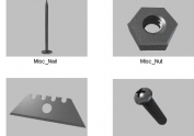 Hardware Screw Philips Nail Nut Nutbolt Pulley Razor Blade
