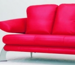 Red casual fashion sofa 3d model