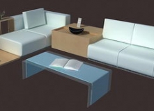 Spread eagle sofa