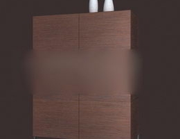 Solid wood locker