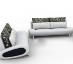Pure white sofa complete set
