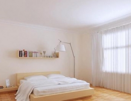 Pure white lovely bedroom