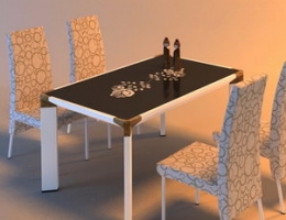 Morden and fashion table and 4 chairs