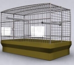 Fine silver-white bird cage