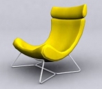 Yellow Lounge-Sessel