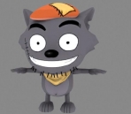 Loup mignon dessin anim