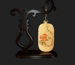 Chinesisch-Stil aus Holz Lampe-3