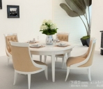 European-style combination of table and chairs-3